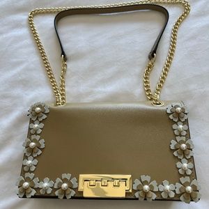 Zac Posen Mini Earthette Leather Shoulder Bag
